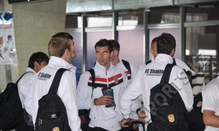 Фоторепортаж с отлета «Шахтера» в Клайпеду