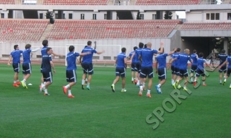  Фоторепортаж с тренировки тбилисского «Динамо»