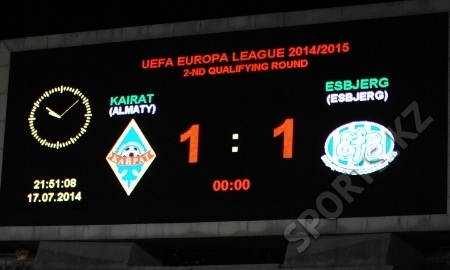 Фоторепортаж с матча Лиги Европы «Кайрат» — «Эсбьерг» 1:1