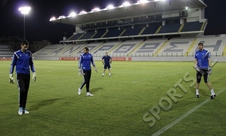 Фоторепортаж с предыгровой тренировки «Астаны»
