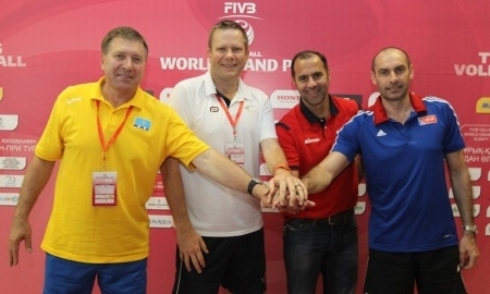 В Алматы прошла пресс-конференция участников Мирового Гран-при по волейболу