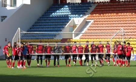 Фоторепортаж с предыгровой тренировки «Актобе»