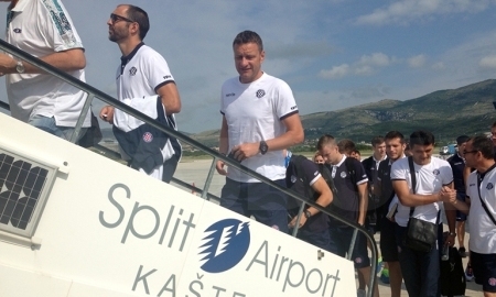 «Хайдук» прилетел в Караганду в составе 15 футболистов