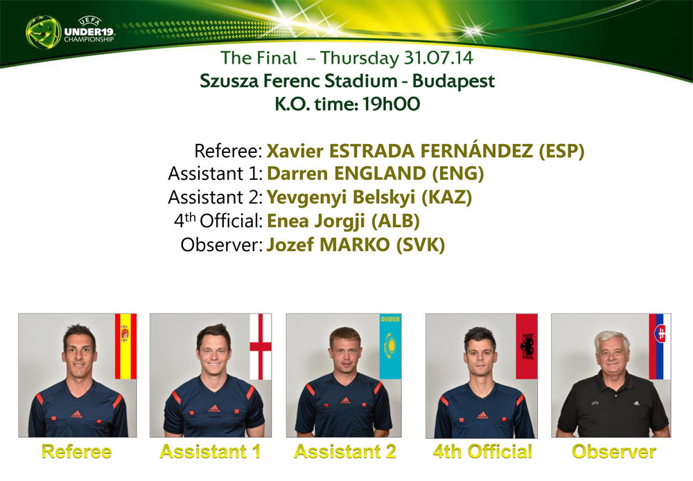 Казахстанский арбитр впервые обслужит финал чемпионата Европы (U-19)