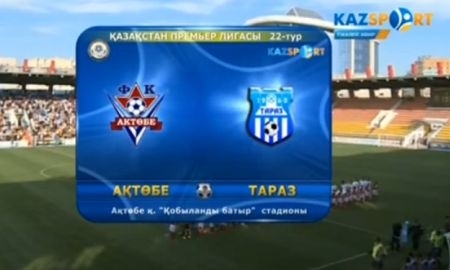 Видеообзор матча Премьер-Лиги «Актобе» — «Тараз» 2:0