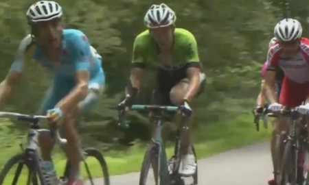 Видео финиша шестого этапа «Энеко Тура» с участием гонщиков «Астаны»