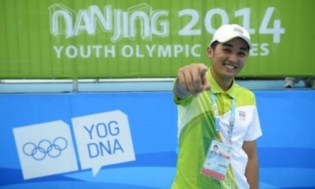 Казахстанский студент работает волонтером на летних юношеских Олимпийских играх 2014 в Китае