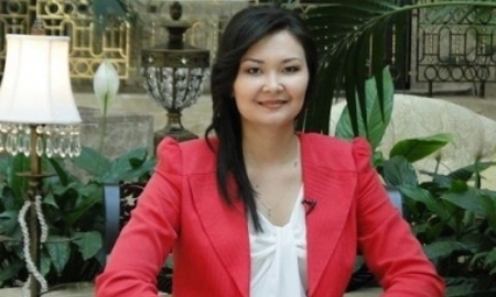 Гимнастка Алия Юсупова пожелала удачи волейболистке Сабине Алтынбековой