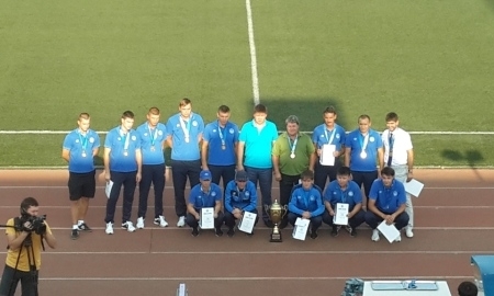 Победителей чемпионата РК по пляжному футболу наградили в перерыве матча «Иртыш» — «Жетысу»