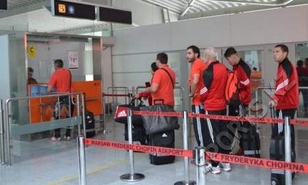 Фоторепортаж с прилета «Актобе» в Варшаву