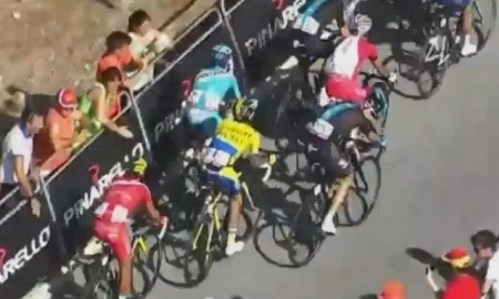 Видео финиша шестого этапа «Вуэльты»