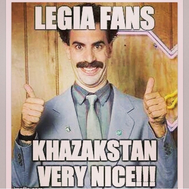 Болельщики «Селтика» троллят «Легию» Боратом