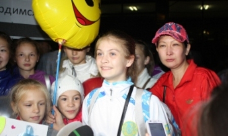 В СКО торжественно встретили бронзовую медалистку II юношеских Олимпийских игр в Китае