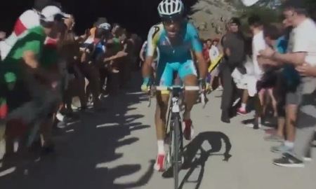 Видео победного финиша Фабио Ару на 11-м этапе «Вуэльты»