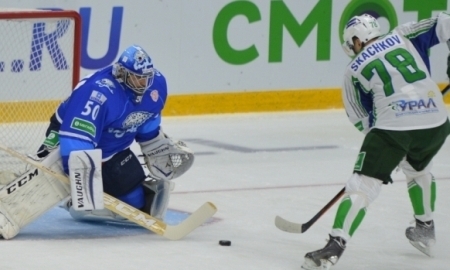 Фоторепортаж с матча КХЛ «Барыс» — «Салават Юлаев» 5:4