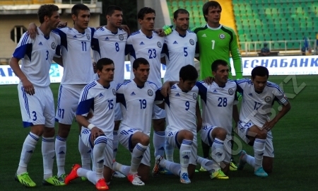 Сборная Казахстана по футболу перед матчем с Таджикистаном