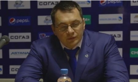 Видео послематчевой пресс-конференции игры КХЛ «Барыс» — «Амур» 3:2 Б