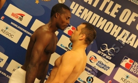 Фоторепортаж с церемонии взвешивания «Astana Arlans» vs «Cuba Domadores»