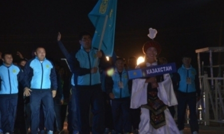 Казахстанец Амангелди Сатыбалдинов стал чемпионом по «кыргыз курош» на Играх кочевников
