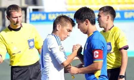 Фоторепортаж с матча Первой лиги «Каспий» — «Кыран» 3:1