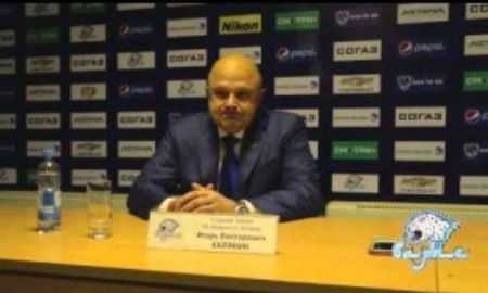 Видео послематчевой пресс-конференции матча КХЛ «Барыс» — «Металлург» НК 1:0 ОТ