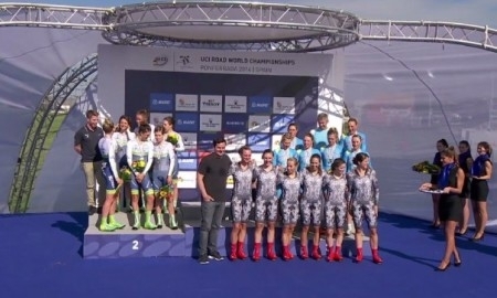«Astana BePink Womens Team» стала третьей на чемпионате Мира в командной разделке 