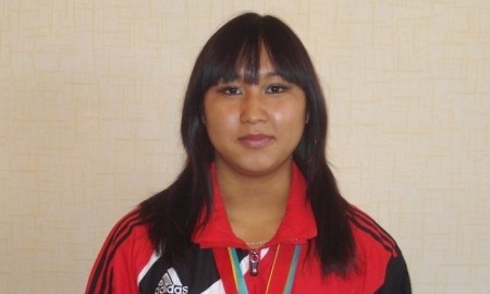 Тяжелоатлетка Сауле Садуакасова стала восьмой на Азиатских играх