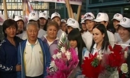 В Талдыкоргане встретили призеров XVII Азиатских игр