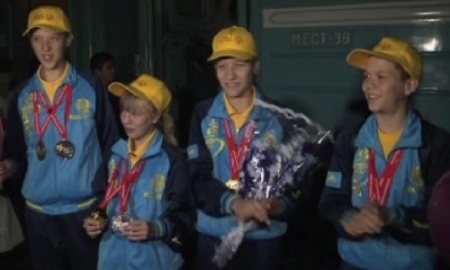 В Усть-Каменогорск вернулись победители специальных Олимпийских игр