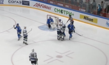 Видео шайб матча КХЛ «Барыс» — «Динамо» Москва 1:2