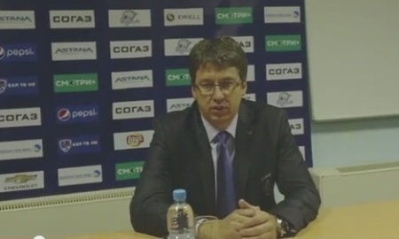 Видео послематчевой пресс-конференции игры КХЛ «Барыс» — «Динамо» Москва 1:2 