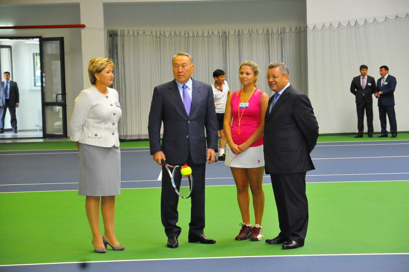 Глава государства посетил теннисный центр в Кокшетау