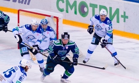 Фоторепортаж с матча КХЛ «Югра» — «Барыс» 1:2