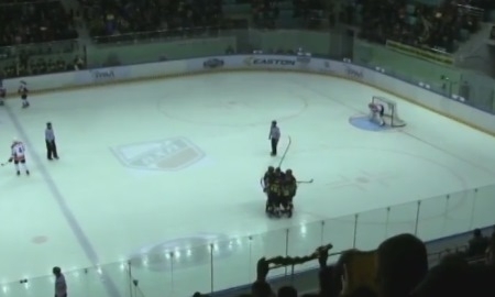 Видео матча чемпионата ВХЛ «Сарыарка» — «Ермак» 3:2