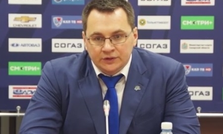 Видео послематчевой пресс-конференции матча КХЛ «Лада» — «Барыс» 2:1 