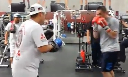 Видео тренировки Рубио перед боем с Головкиным