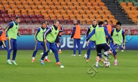 Фоторепортаж с предыгровой тренировки сборной Казахстана