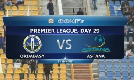 Видео матча Премьер-Лиги «Ордабасы» — «Астана» 1:2
