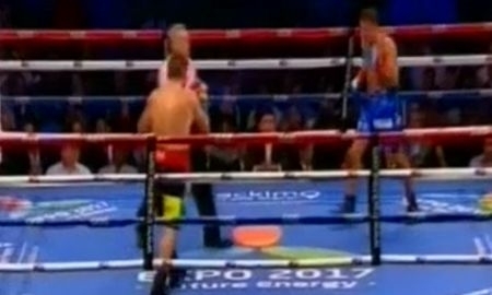 Видео второго раунда боя Головкин — Рубио