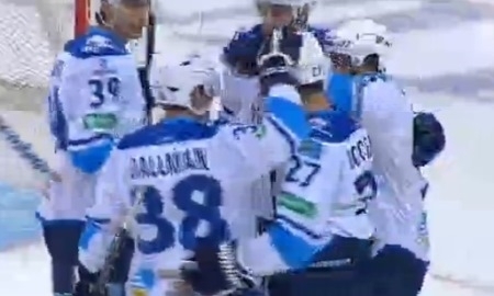 Видео шайб матча КХЛ «Динамо» Рига — «Барыс» 2:3