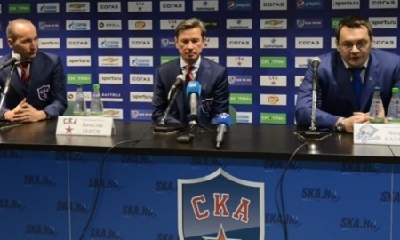 Видео послематчевой пресс-конференции игры КХЛ СКА — «Барыс» 5:3