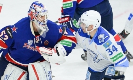 Фоторепортаж с матча КХЛ СКА — «Барыс» 5:3