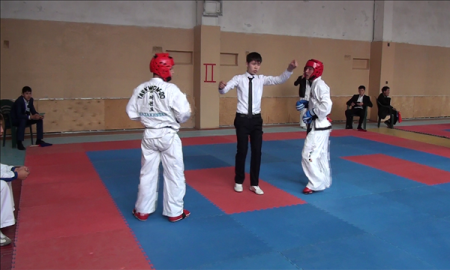 В Шымкенте прошли необычные старты по таеквондо 