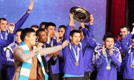 Фоторепортаж с чествования «Астаны»