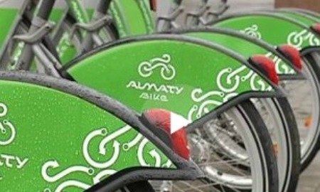 В Алматы появилась станция велопроката