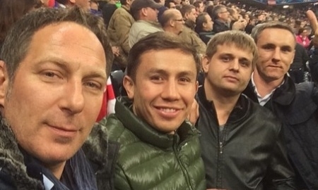 Геннадий Головкин побывал на матче «Бавария» — «Рома»