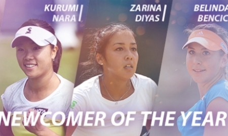 Зарина Дияс претендует на победу в номинации «Новичок года» на официальном сайте WTA