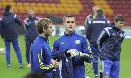 Фоторепортаж с предыгровой тренировки сборной Казахстана