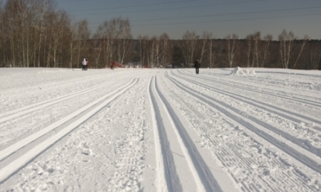 Астанчане опробовали первую лыжню после снегопада