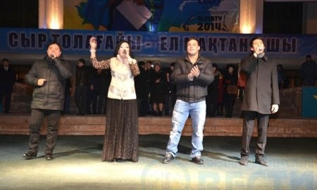 В Кызылорде исполнили песню в честь Ильи Ильина